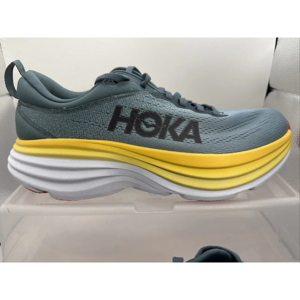 Hoka Bondi 8 Mens Running Shoes Goblin Blue 1123202 GBMS Size 9D Sneaker